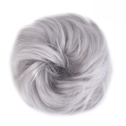 Natural Look Synthetic Messy Hair Bun Scrunchie Extension – Effortless Curly Hair Accessory 43