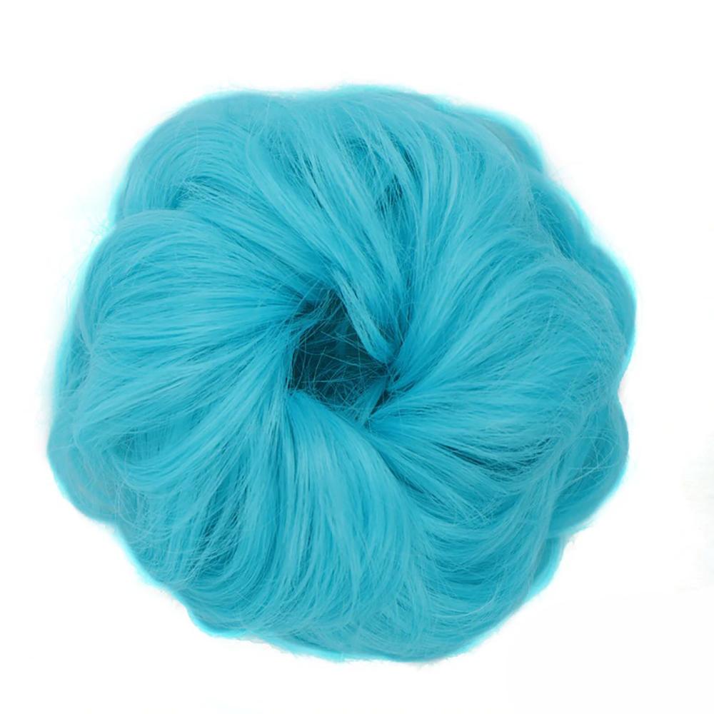 Natural Look Synthetic Messy Hair Bun Scrunchie Extension – Effortless Curly Hair Accessory 57