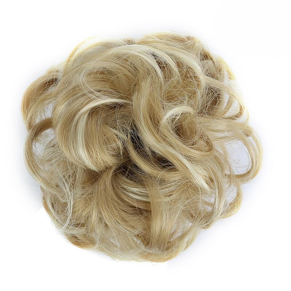 Natural Look Synthetic Messy Hair Bun Scrunchie Extension – Effortless Curly Hair Accessory 58