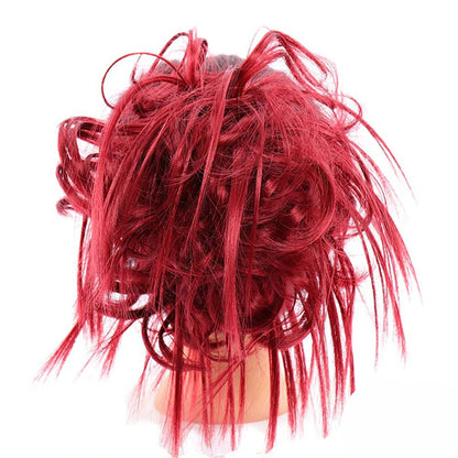 Natural Look Synthetic Messy Hair Bun Scrunchie Extension – Effortless Curly Hair Accessory 7