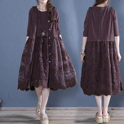 Natura Womens Outerwear | Patchwork Cotton Linen, Summer Style - Image 4