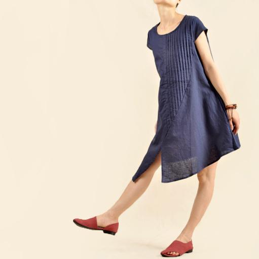 Navi Plus Size Dress | Asymmetrical Cotton Summer Sundress - Image 2