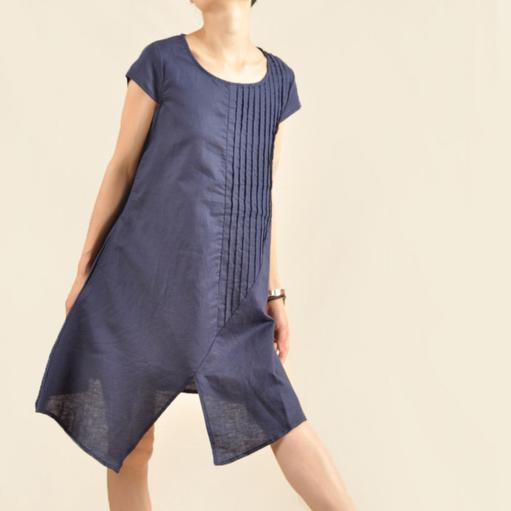 Navi Plus Size Dress | Asymmetrical Cotton Summer Sundress - Image 3