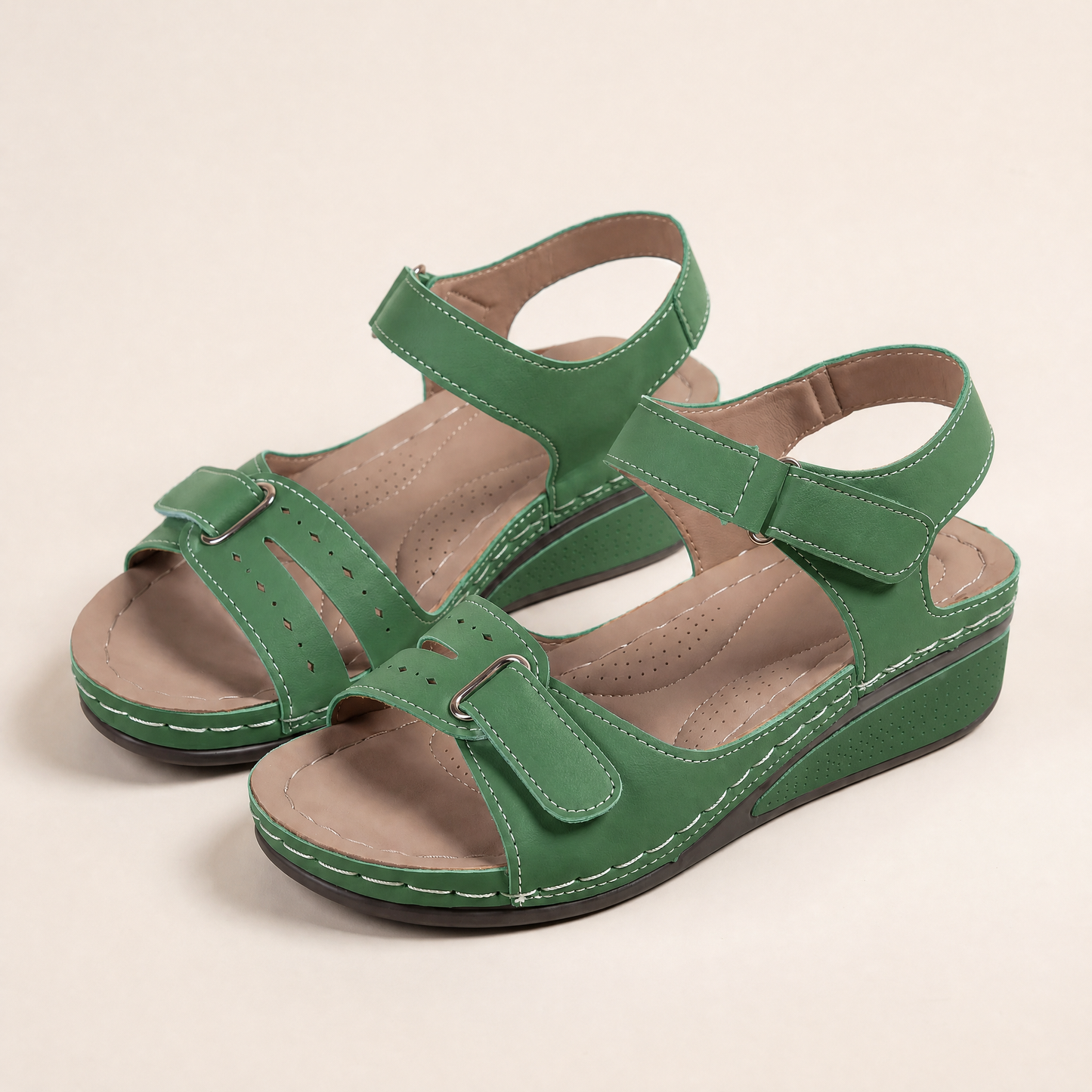 Women's Adjustable Strap Orthopedic Sandals – product view 3 | Hensley London