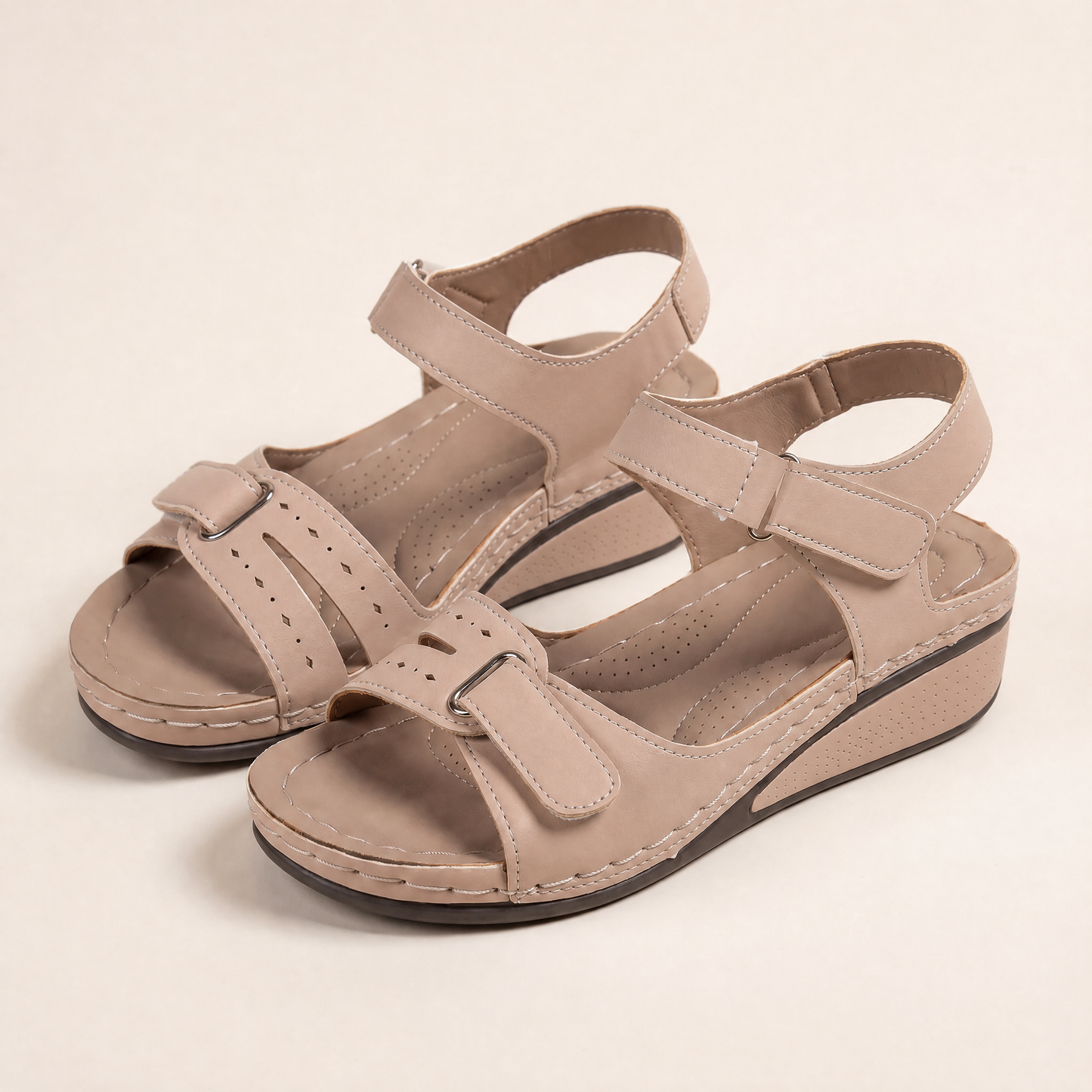 Women's Adjustable Strap Orthopedic Sandals – product view 7 | Hensley London