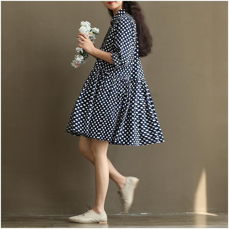Breezy Dotted Sundress | Plus Size Cotton Summer Dress - Image 2