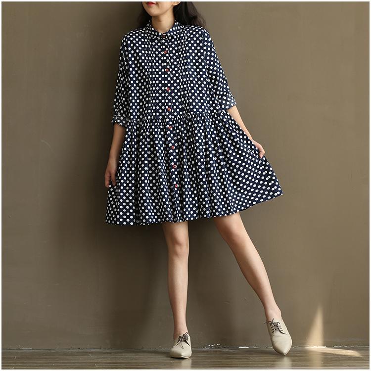 Breezy Dotted Sundress | Plus Size Cotton Summer Dress - Image 3