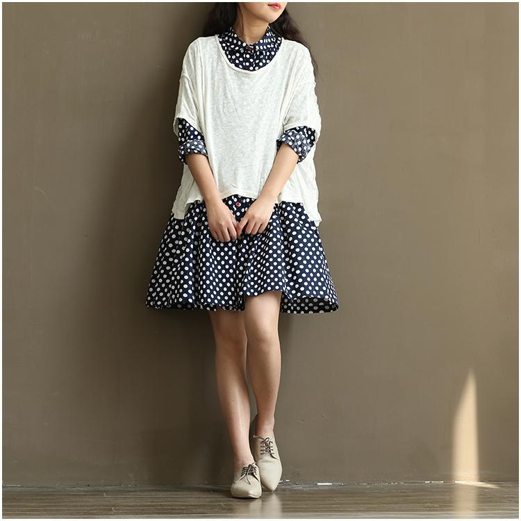Breezy Dotted Sundress | Plus Size Cotton Summer Dress - Image 4