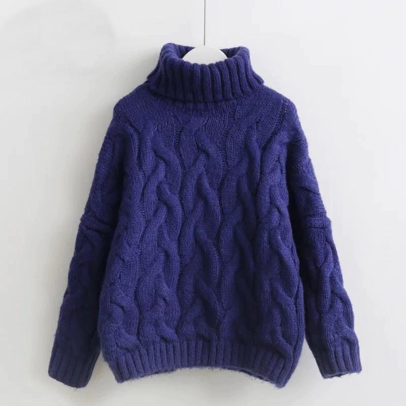Nickie - Winter Knitted Turtle Neck Sweater 3