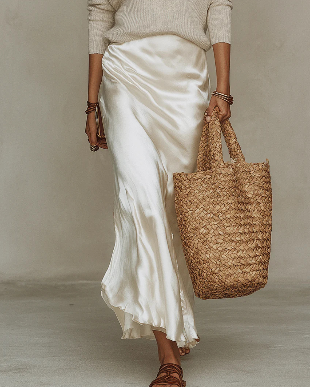 Women's Knit Sweater and Midi Dress Two-Piece Set - additional product view | Hensley London