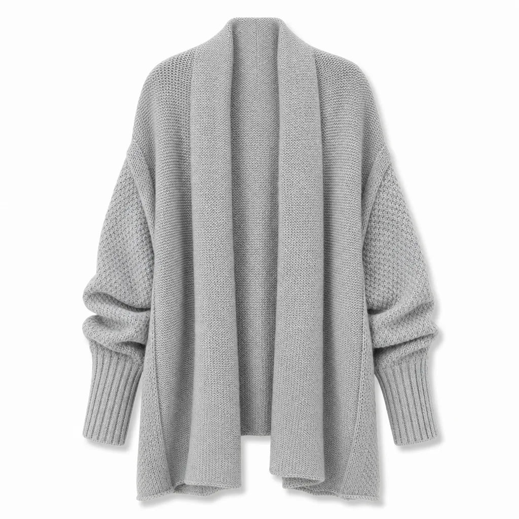 Women's Draped Open-Front Cardigan – product view 4 | Hensley London