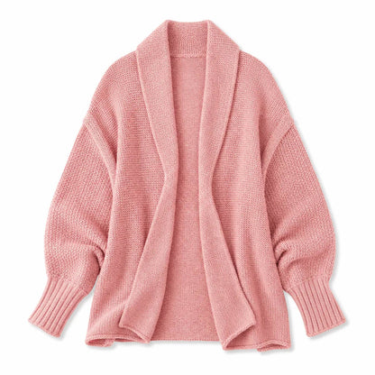 Women's Draped Open-Front Cardigan – product view 5 | Hensley London