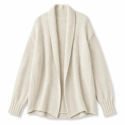 Women's Draped Open-Front Cardigan – product view 6 | Hensley London