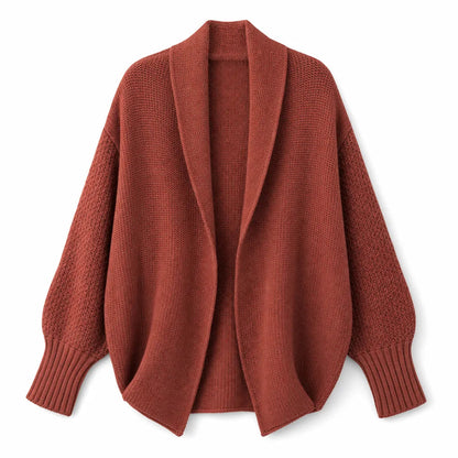 Women's Draped Open-Front Cardigan – product view 7 | Hensley London