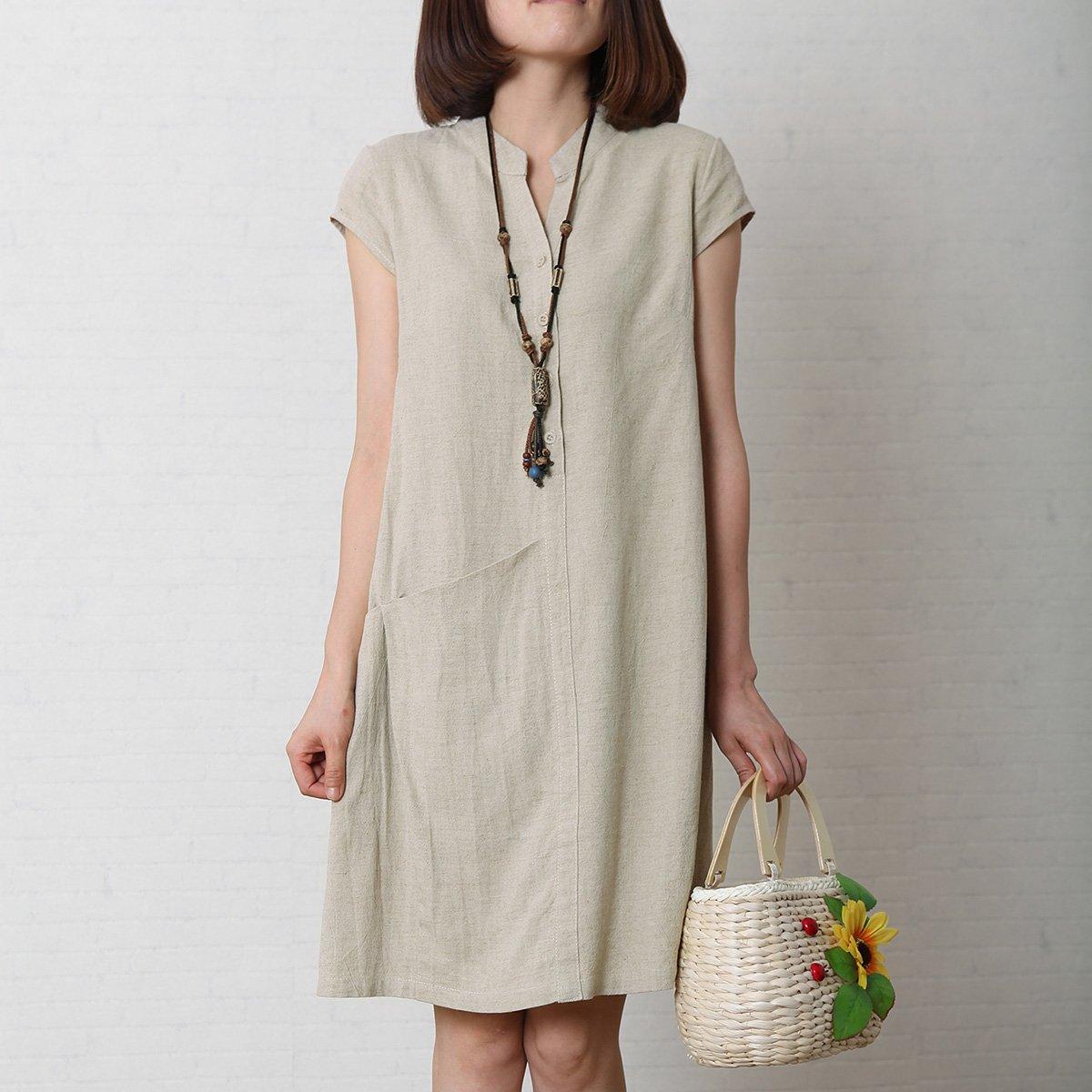 Nora Shift Dress | Cotton Linen, Plus Size