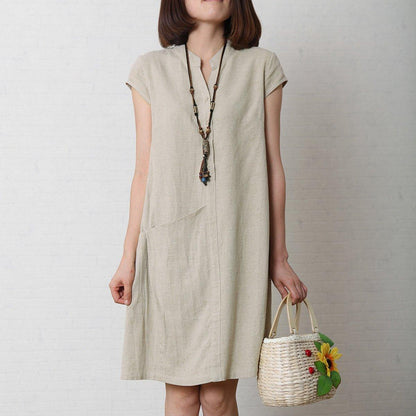 Nora Shift Dress | Cotton Linen, Plus Size