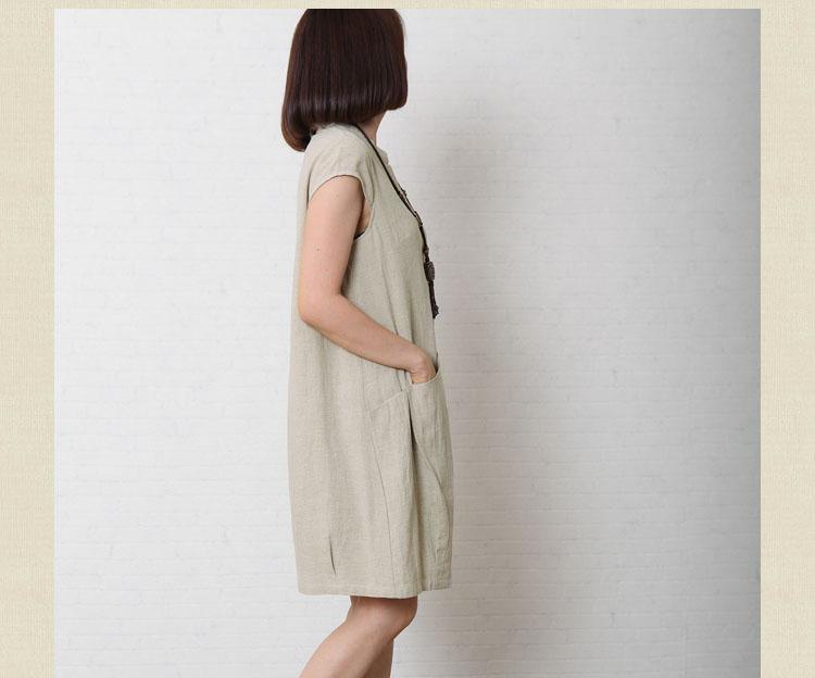 Nora Shift Dress | Cotton Linen, Plus Size - Image 2