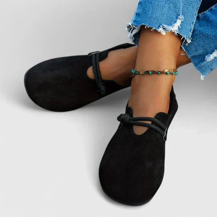 Women's Orthopedic Suede Comfort Loafers – side view | Hensley London