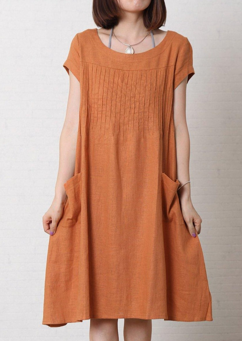 Oriana Maxi Dress | Plus Size, Cotton Linen Summer Dress