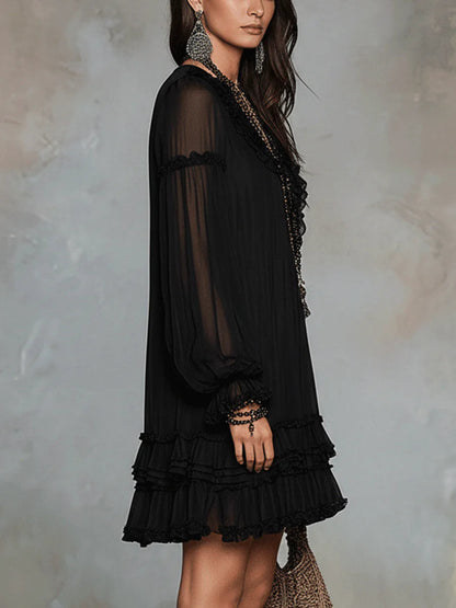 Women's Oriella Mini Dress - back view | Hensley London
