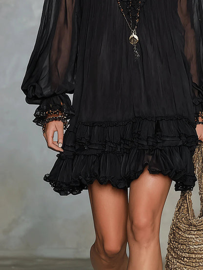 Women's Oriella Mini Dress - lifestyle view | Hensley London