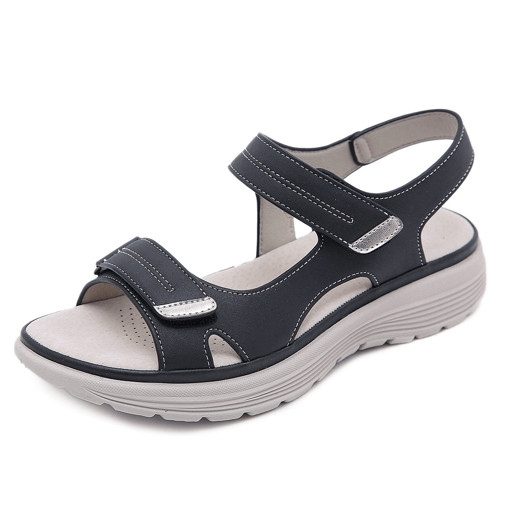 Men's Sandals Black Orthopedic Comfortable Supportive Footwear - 1
