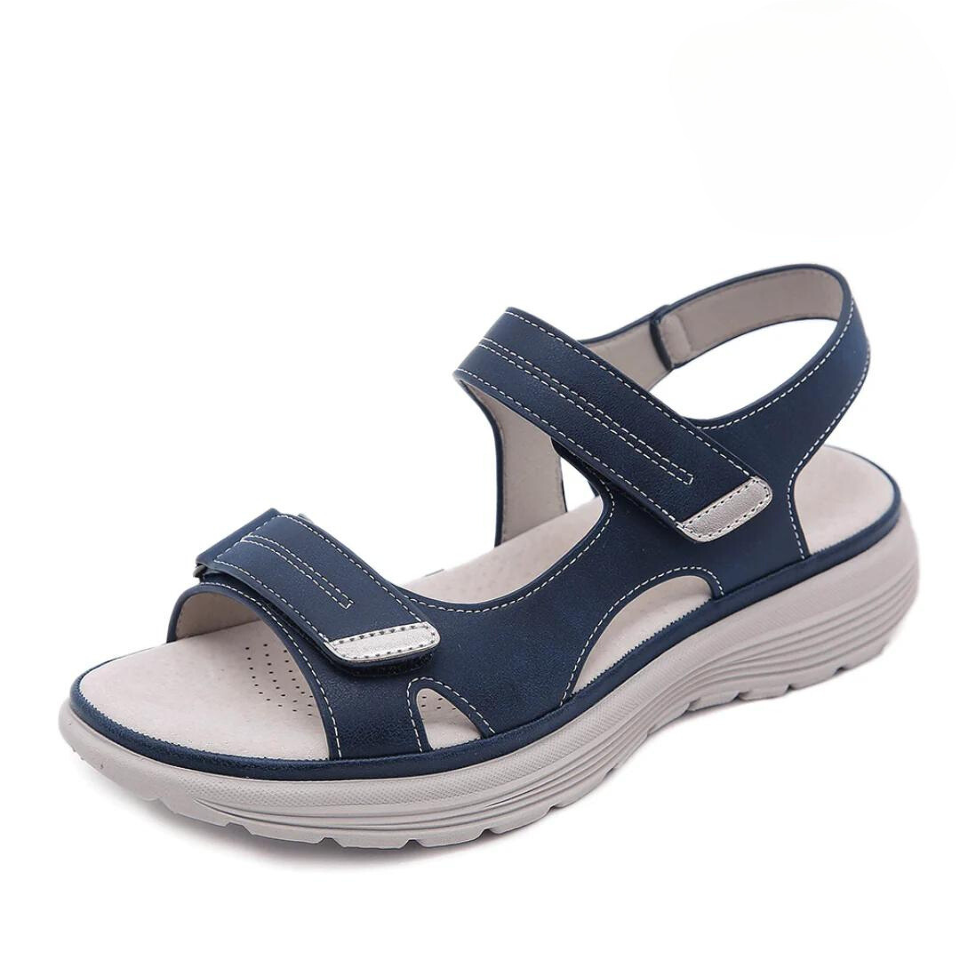 Men's Sandals Black Orthopedic Comfortable Supportive Footwear - 2