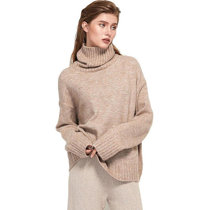 Oversize Winter Knitted Turtleneck Sweater 0