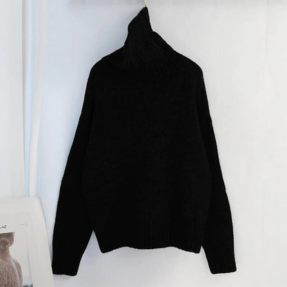 Oversize Winter Knitted Turtleneck Sweater 10