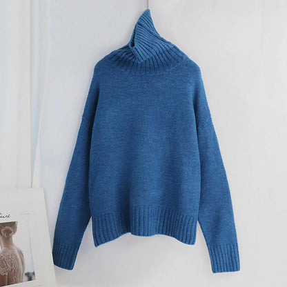 Oversize Winter Knitted Turtleneck Sweater 18