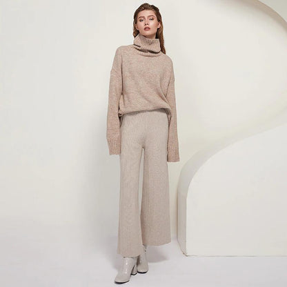 Oversize Winter Knitted Turtleneck Sweater 4