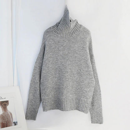 Oversize Winter Knitted Turtleneck Sweater 8