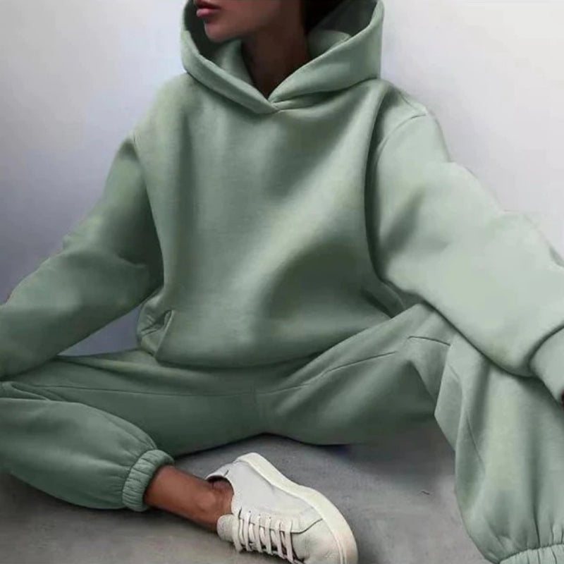 Oversized Hooded Tracksuit Sweater and Jogger Pants Sportswear Set 2