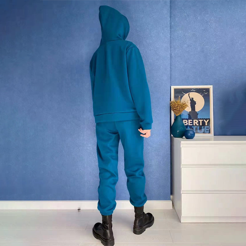 Oversized Hooded Tracksuit Sweater and Jogger Pants Sportswear Set 4