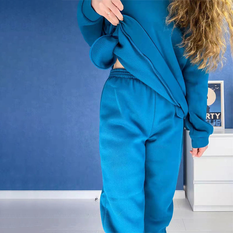 Oversized Hooded Tracksuit Sweater and Jogger Pants Sportswear Set 7