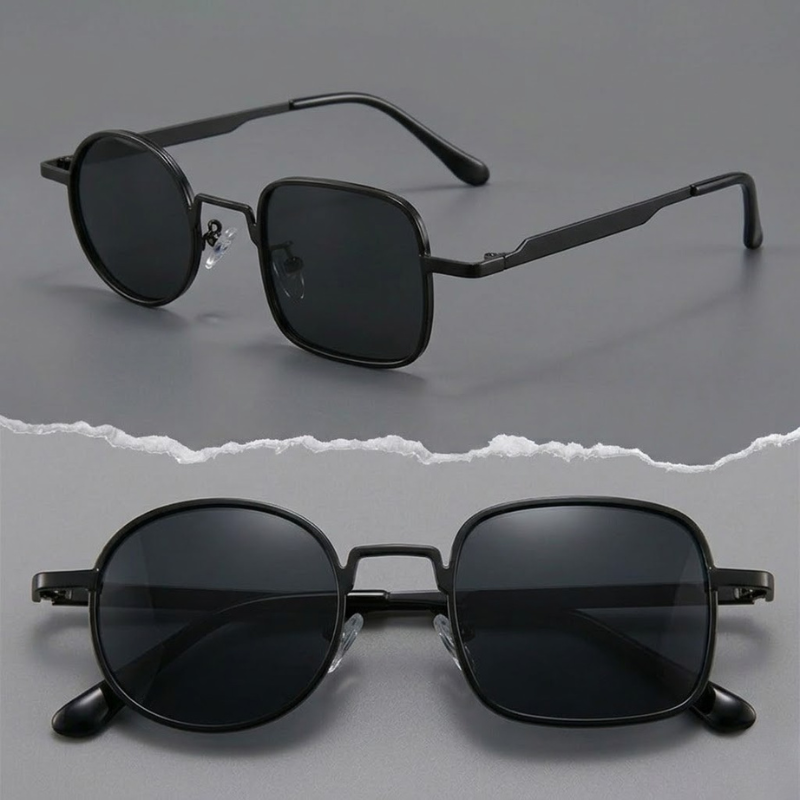 Women's Paradox Polarized Sunglasses in Black – top view | Hensley London