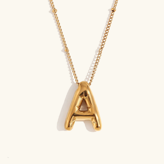 Personalized Gold Initial Necklace - 18k Gold-Plated Pendant, Hypoallergenic Design, 18-Inch Chain 0