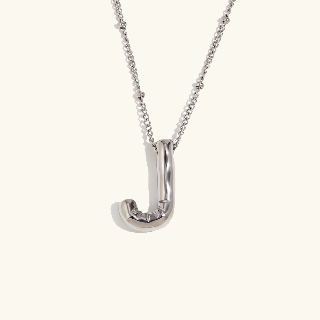 Personalized Gold Initial Necklace - 18k Gold-Plated Pendant, Hypoallergenic Design, 18-Inch Chain 11
