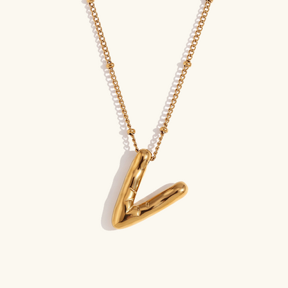Personalized Gold Initial Necklace - 18k Gold-Plated Pendant, Hypoallergenic Design, 18-Inch Chain 54