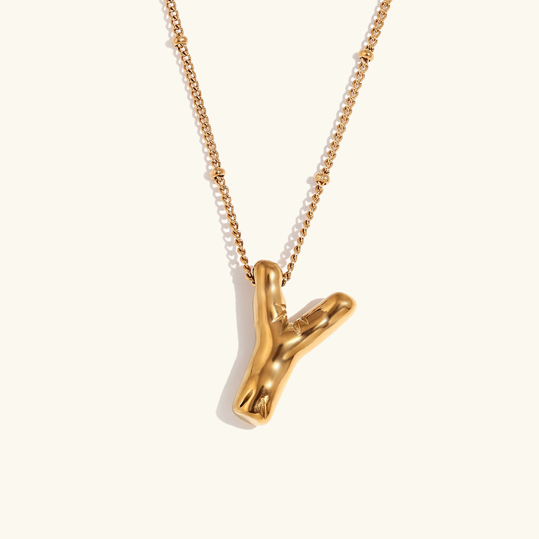 Personalized Gold Initial Necklace - 18k Gold-Plated Pendant, Hypoallergenic Design, 18-Inch Chain 9