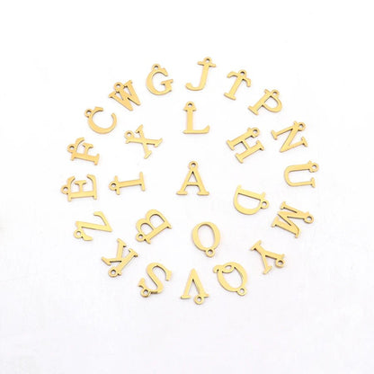 Personalized Gold Initial Necklace with Dainty Satellite Chain – Adjustable Length Women's Jewelry