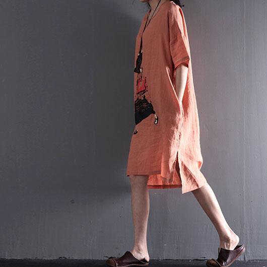 Pinky Sundress | Plus Size Summer Maxi Dress, Soft Linen Fabric - Image 3