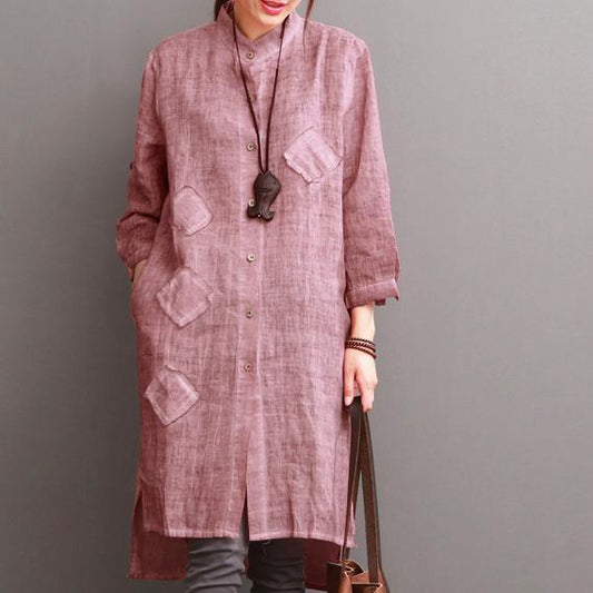 Pinky Summer Dress | Cotton Linen, Comfortable Fit