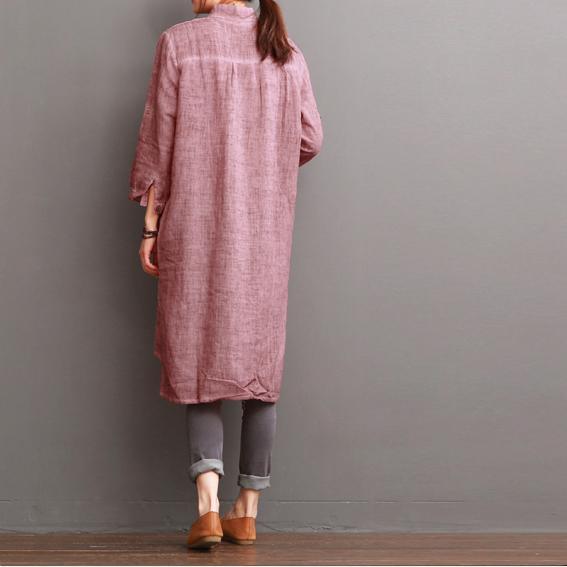Pinky Summer Dress | Cotton Linen, Comfortable Fit - Image 4
