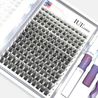 Women's 3D False Eyelashes Kit Black PBT Material Lightweight - 4