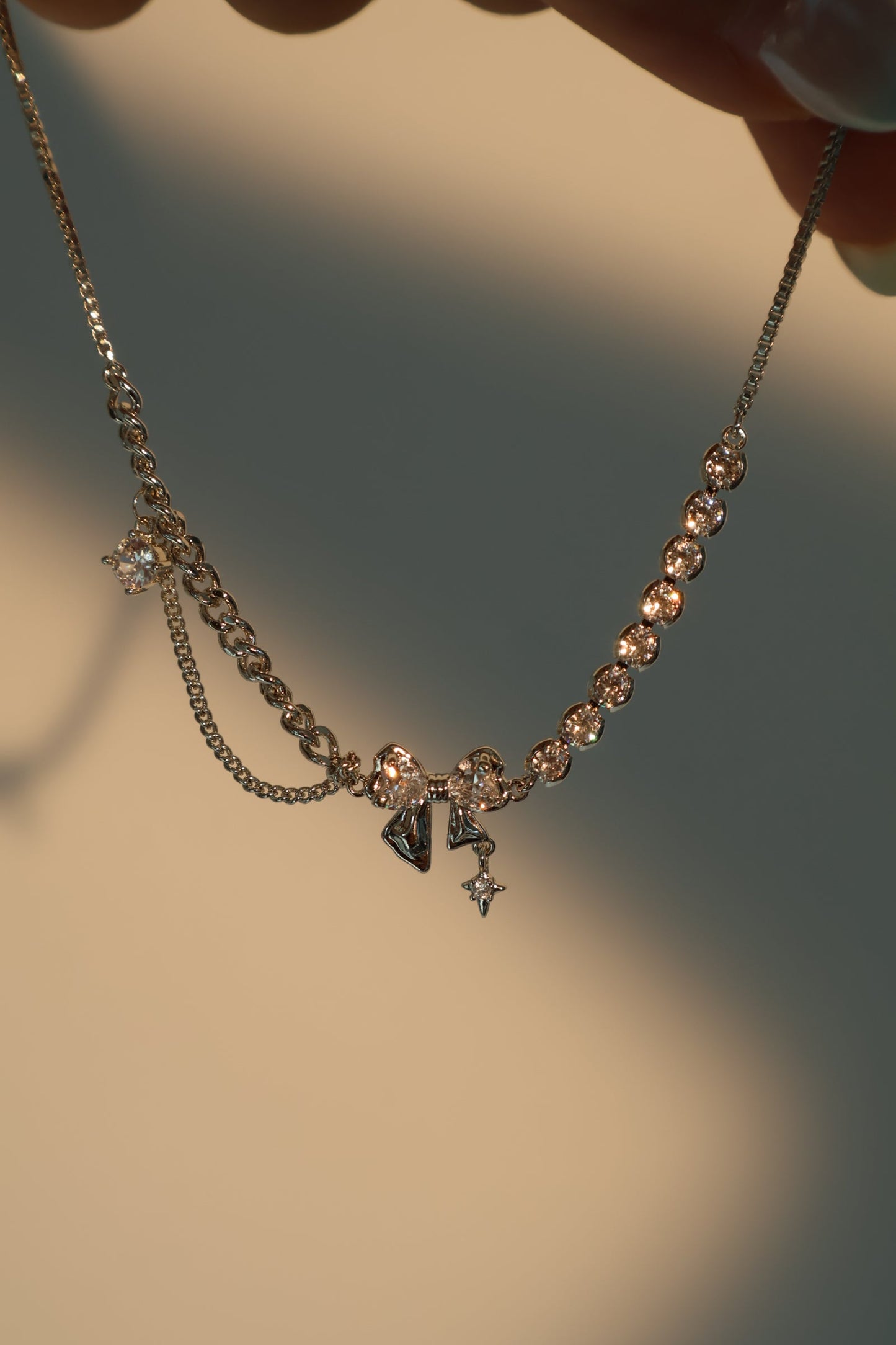 Men's Bracelet Silver Bowknot Zirconia - 2