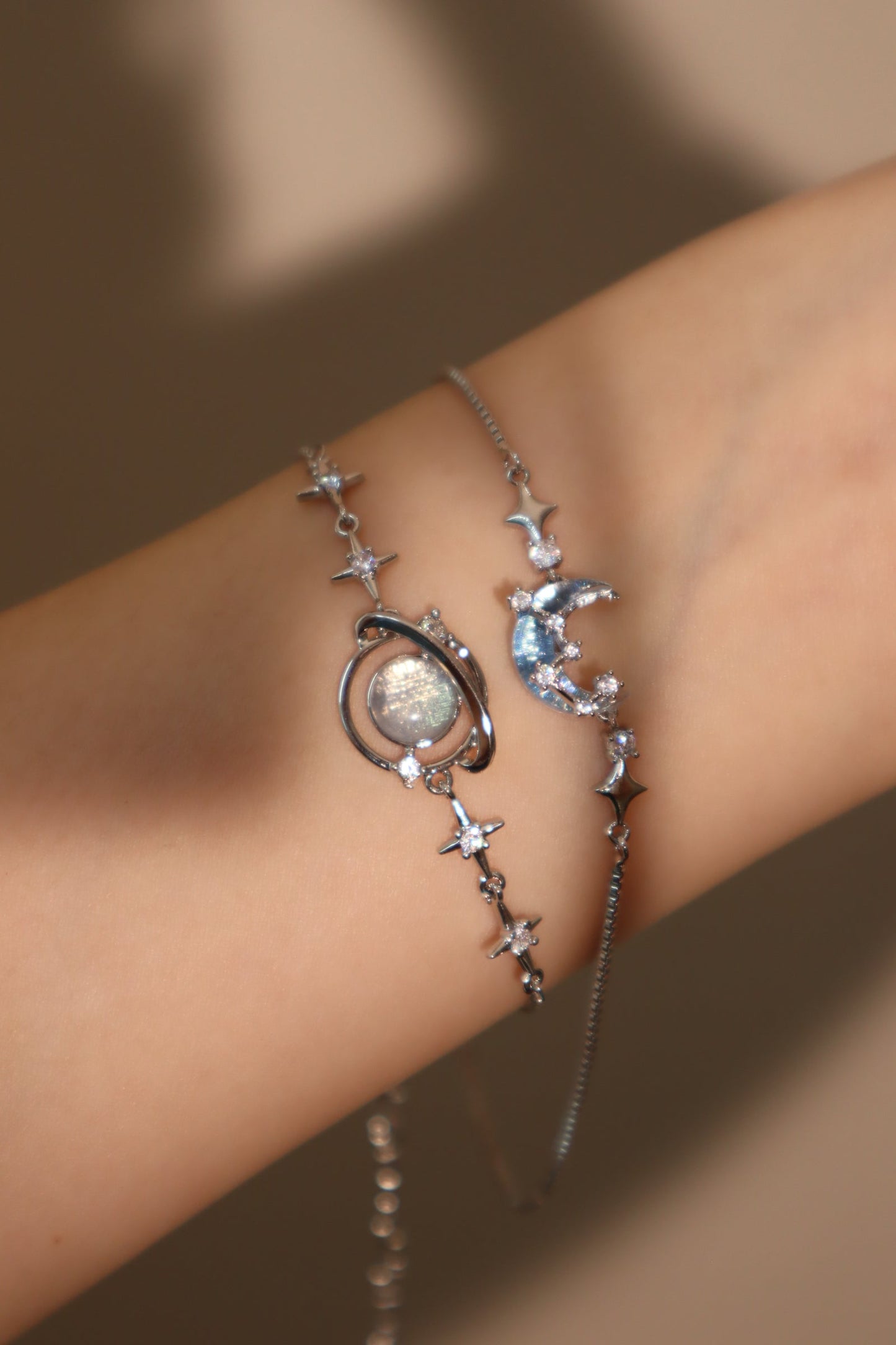 Unisex Bracelet Silver Moonstone Zirconia - 3