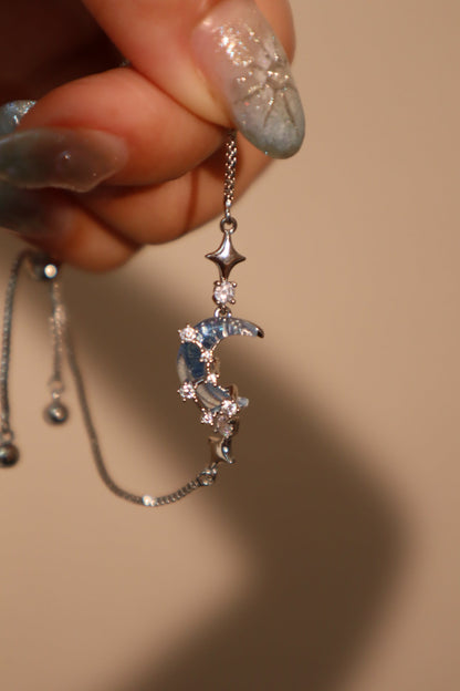 Unisex Bracelet Silver Moonstone Zirconia - 4