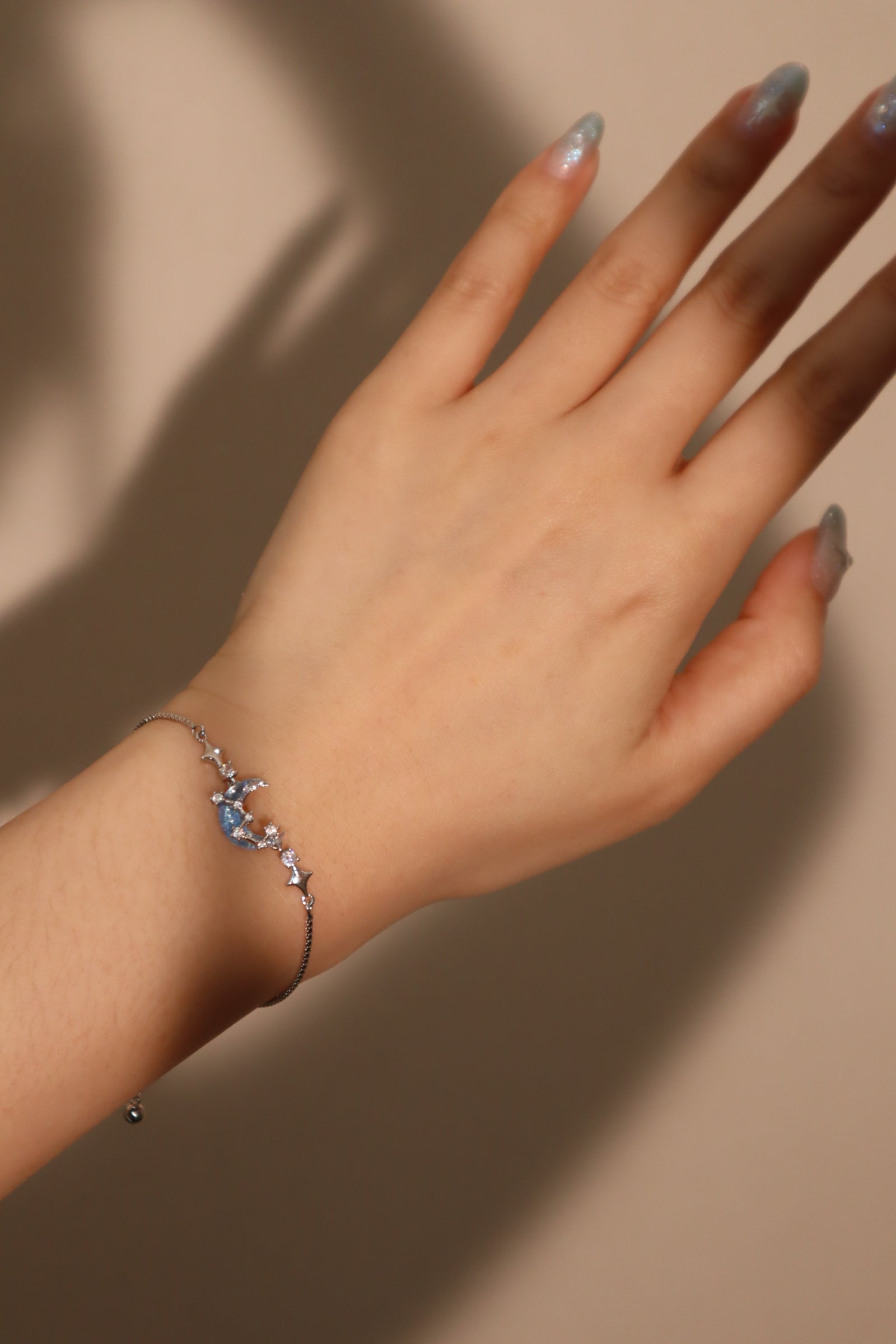 Unisex Bracelet Silver Moonstone Zirconia - 5