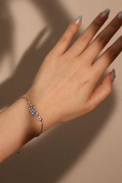 Unisex Bracelet Silver Moonstone Zirconia - 5